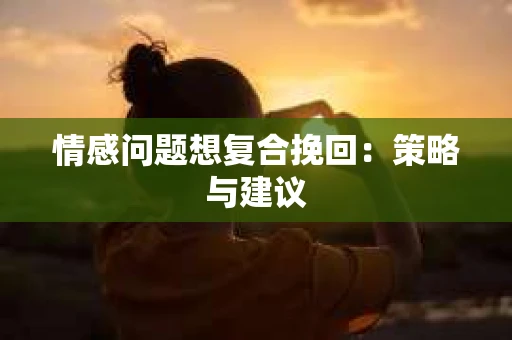 情感问题想复合挽回：策略与建议