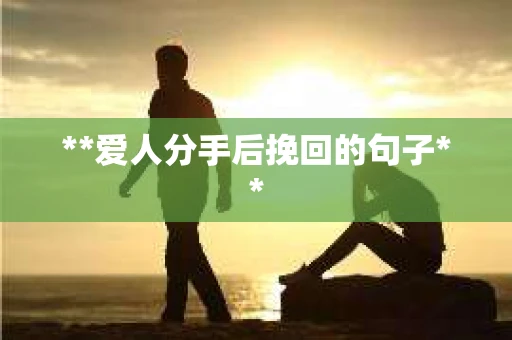 **爱人分手后挽回的句子**