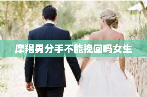 摩羯男分手不能挽回吗女生