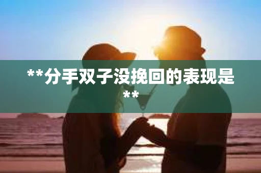 **分手双子没挽回的表现是**