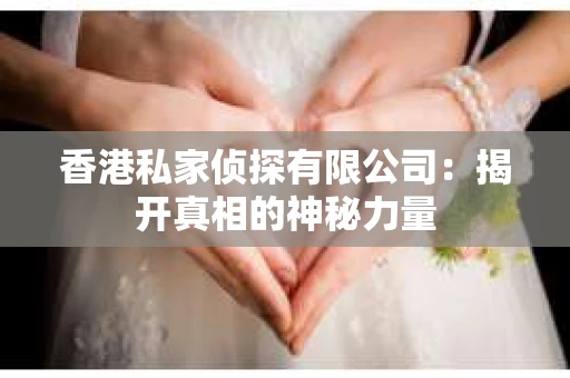 香港私家侦探有限公司：揭开真相的神秘力量