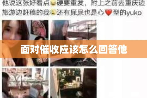 面对催收应该怎么回答他