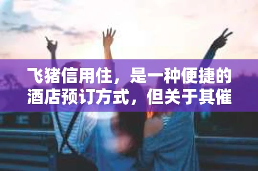 飞猪信用住，是一种便捷的酒店预订方式，但关于其催收政策，很多人还是一头雾水。今天，我们就来聊聊飞猪信用住多久催收这个问题，希望能为大家提供一些有用的信息。