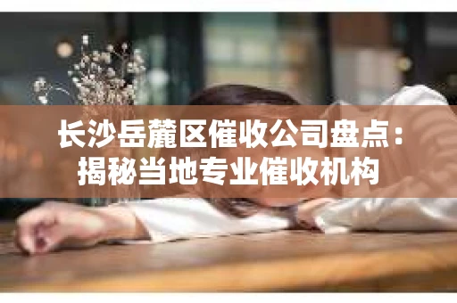 长沙岳麓区催收公司盘点：揭秘当地专业催收机构
