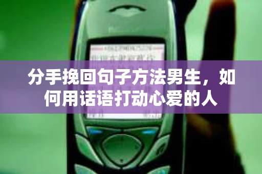 分手挽回句子方法男生，如何用话语打动心爱的人
