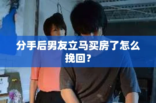 分手后男友立马买房了怎么挽回？