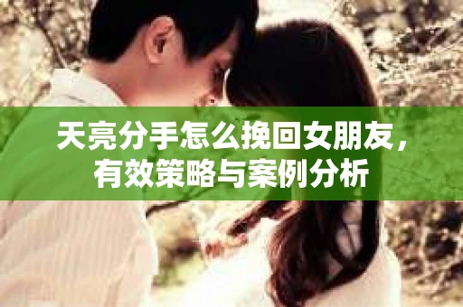 天亮分手怎么挽回女朋友，有效策略与案例分析