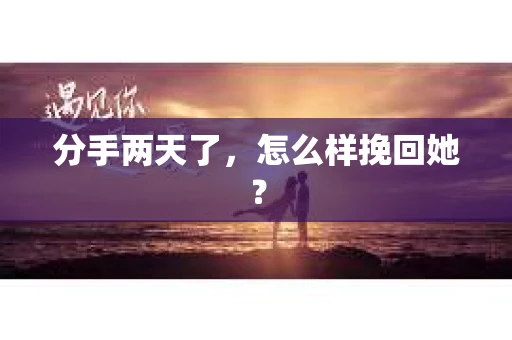 分手两天了，怎么样挽回她？